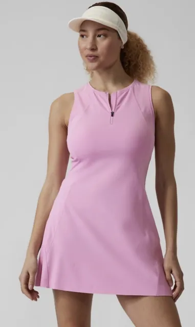 NWT ATHLETA Size Medium “Ace" Tennis /Golf Dress Pink --$89