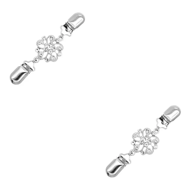 2 pz clip colletto pullover clip cardigan sciarpa antiluce Lavalier
