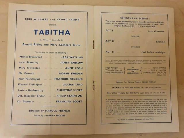 Tabitha Barrow TABITHA - JACK Watling Janet Barrow Anne Leon Morris Sweden Marjorie ...