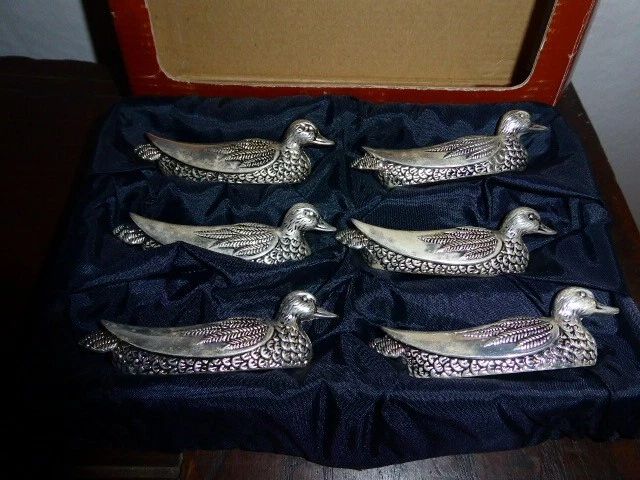 3 porte-couteaux canard vintage