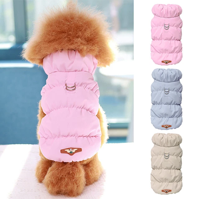 Winter Fleece Pet Dog Vest Coat Warm Collar Jacket Clothes for Small Medium Dogs