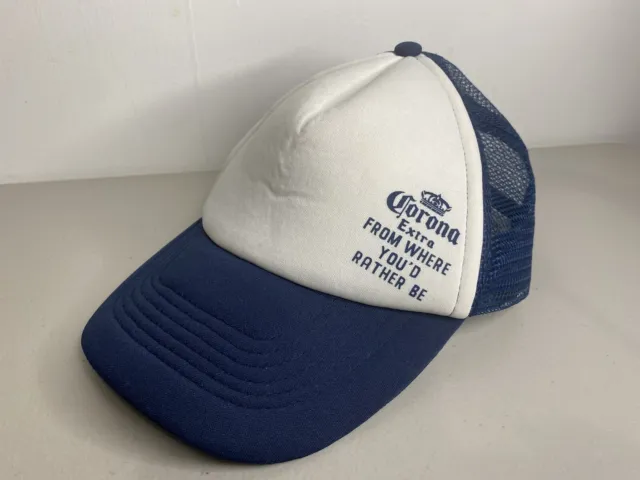 Corona Blue Adjustable Trucker Hat Cap