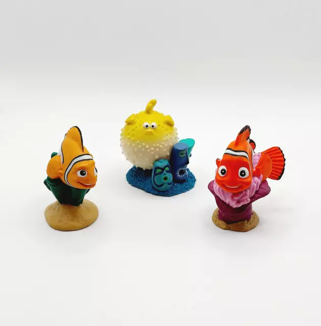 Lot 3 Figurines poissons NEMO MARIN BOULE DISNEY PIXAR le Monde de Nemo