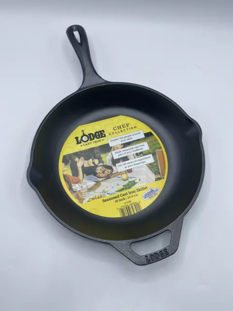 Lodge Cast Iron Skillet Frying Pan, 10in - 25.4cm RRP £50