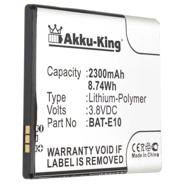 Akku-King Accu für Acer Liquid Z530 Z530S T02 ersetzt BAT-E10 Battery Batterie
