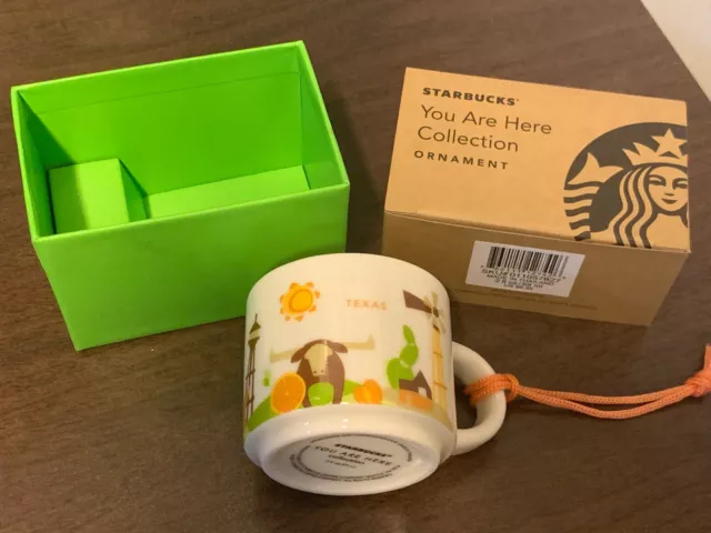 2oz Starbucks YAH Demi Cup Ornament TEXAS You Are Here Collection mug coffee NEW