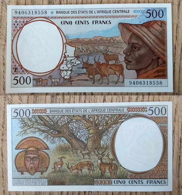 ETATS AFRIQUE CENTRALE: CAMEROUN (E) 500 francs type 1993