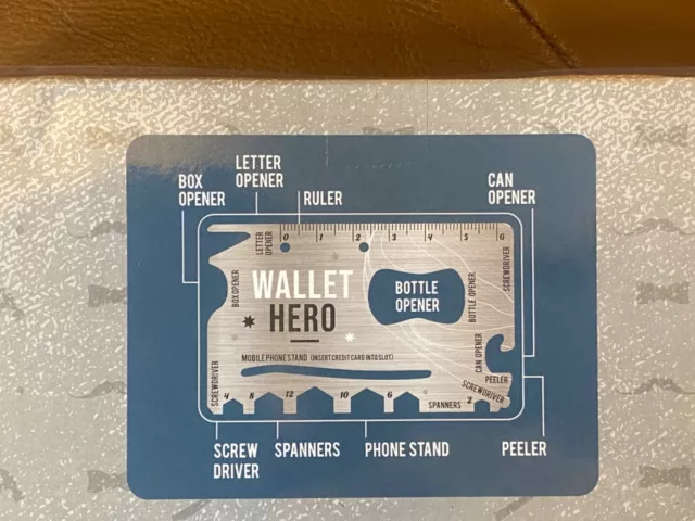 Wallet & Wallet Hero- Wallet Set - Gift Set - Multi Tool - New 