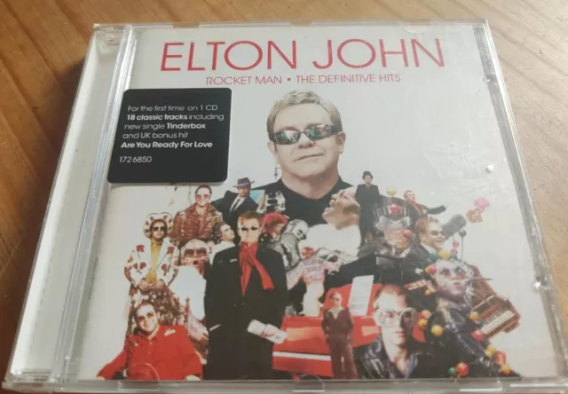 Elton John - Rocket Man: The Definitive Hits Cd Album (2007) Very Good Condition