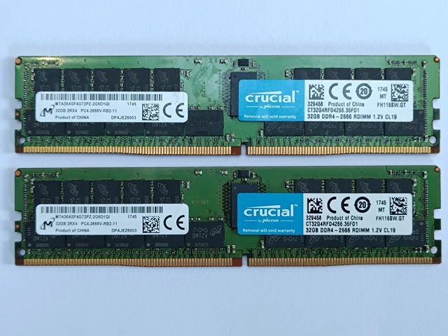 DDR SDRAM CRUCIAL RAM 32GB 2RX4 PC4-2666 At ₹ 3200 In Gurugram | ID - Foto 2