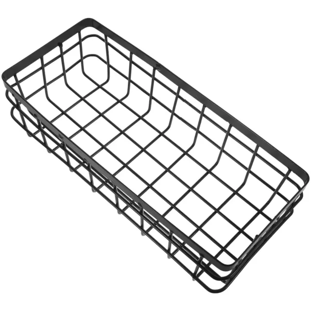 Wire Wall Shelf Hanging Kitchen Baskets Metal Storage Bin Organizer