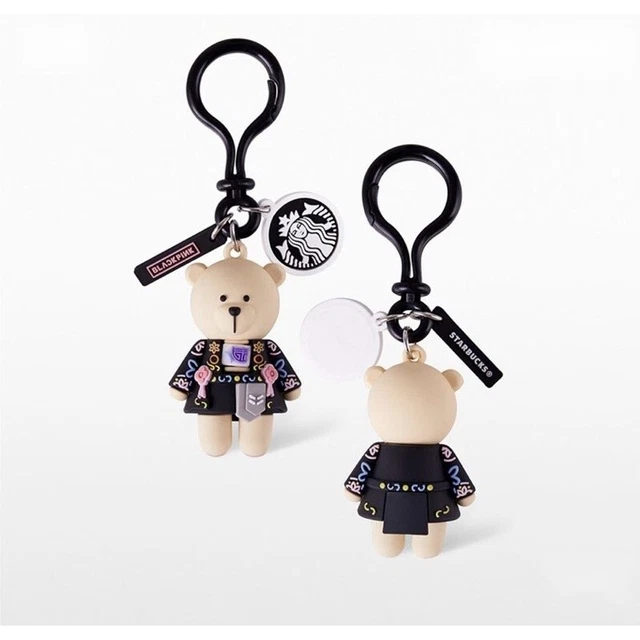 STARBUCKS X BLACKPINK Bear Black dress Keyring Keychain Limited Edition