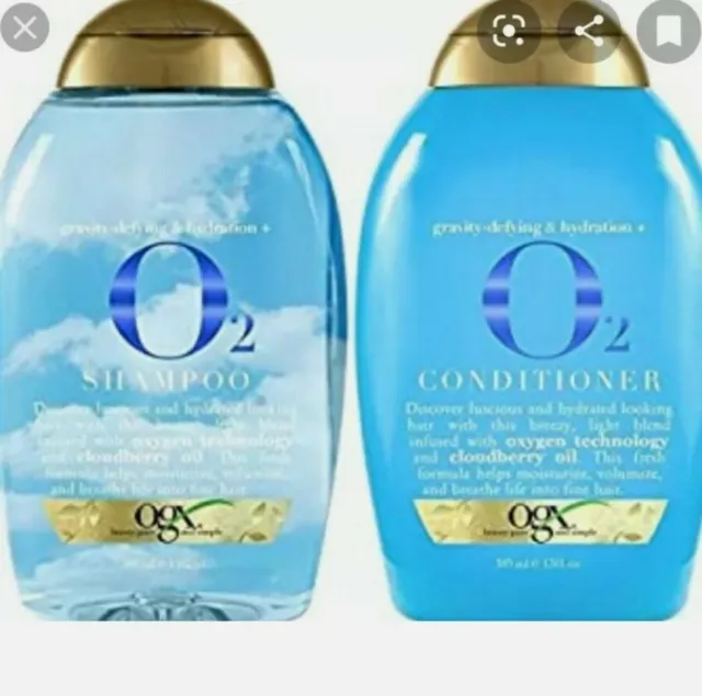 OGX Gravity Defying Shampoo e balsamo idratante 385 ml