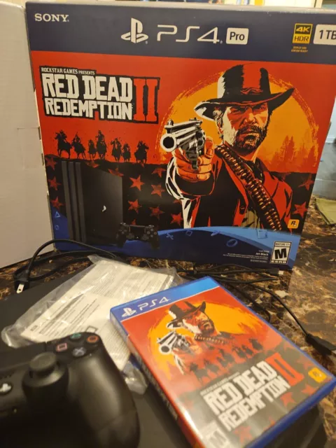 Sony PlayStation 4 Pro 1TB Red Dead Redemption 2 Console Bundle with H –  SuperE, LLC