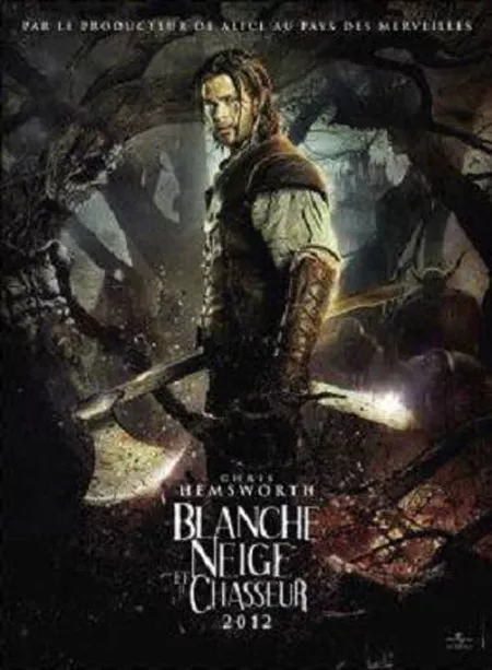 Affiche Pliée 120x160cm BLANCHE NEIGE ET LE CHASSEUR (2012) Chris Hemsworth TBE