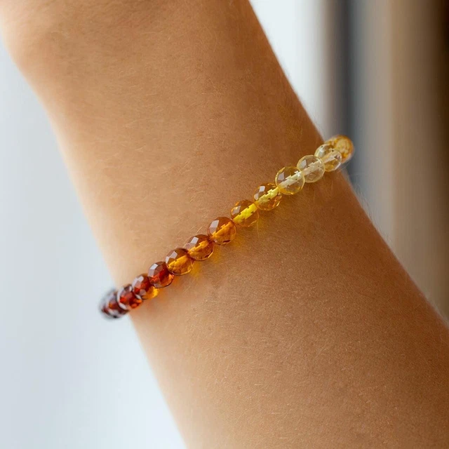 Bracelet Ambre pour Femme Bracelet Ambre Naturel de la Baltique Multicolore...