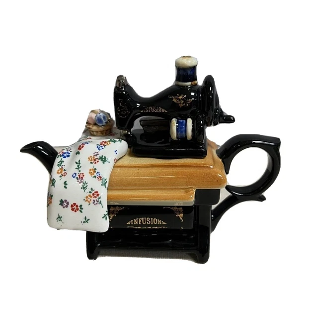 COLLECTABLE VINTAGE CARDEW Design Sewing Machine Teapot "Infusion" Made