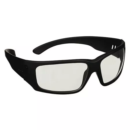 3M Mxe1007sgaf-Blk Polarized Safety Glasses, Wraparound I/O Gray Polycarbonate