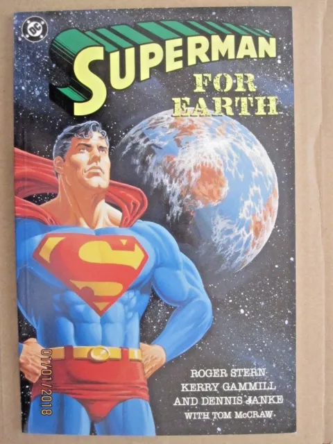 1991 Dc Comics Superman For Earth Jerry Ordway Cover