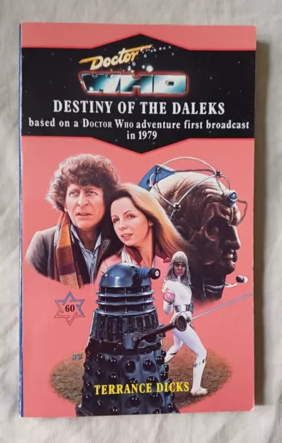 DOCTOR WHO DESTINY OF THE DALEKS Book Target (1992) Virgin Blue Spine VGC