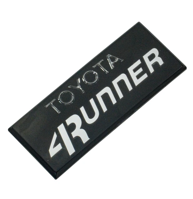 1pcs For 84 85 86 87 88 89 4Runner Pillar Side Cab Emblem Badge 4WD SR5 (Silver)
