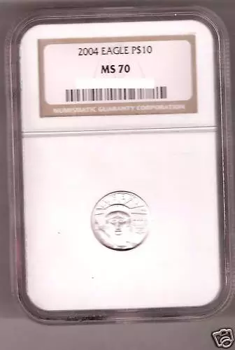 2004 Ngc Ms70 $10  Eagle Platinum Liberty Coin