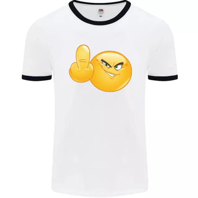 Emoji Mezzo Dito Flip Divertente Offensiva Uomo Ringer