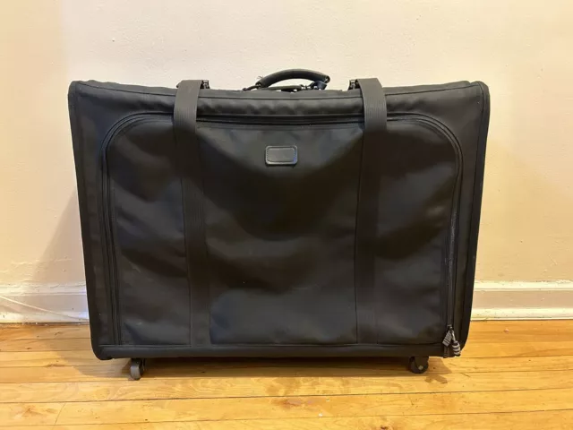 Tumi Alpha XL Wheeled Rolling 30”x24” Garment Bag Black Nylon Ballistic Luggage