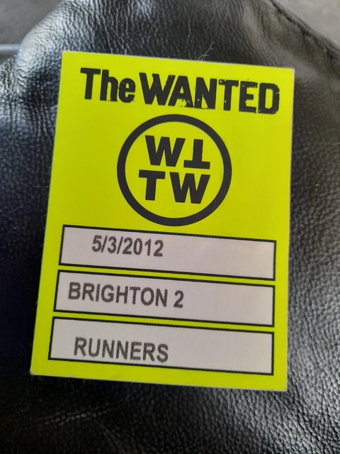 The Wanted Backstage Pass 2012 Uk Tour Concert Memorabilia Gig