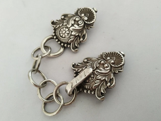 FINGERINSPIRE 4Pcs Attaches De Fermoir De Cape Argent