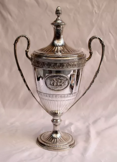 Magnificent 1787 Georgian Sterling  Silver Cup & Cover By William Holmes