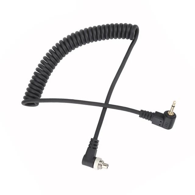 2.5mm To Male Flash PC Sync Cable Camera Flash Trigger Cord ( 100cm )4X