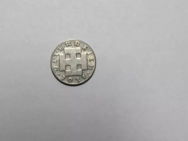 Old Austria Coin - 1931 5 Groschen - Circulated