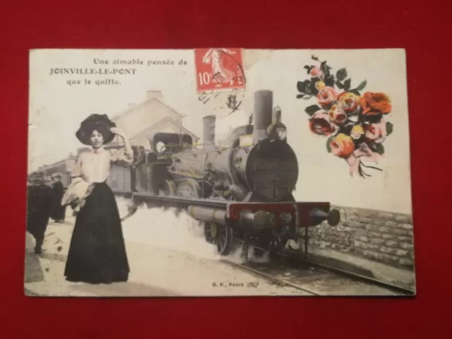 CPA 94 Une aimable pensée de JOINVILLE le PONT que je quitte