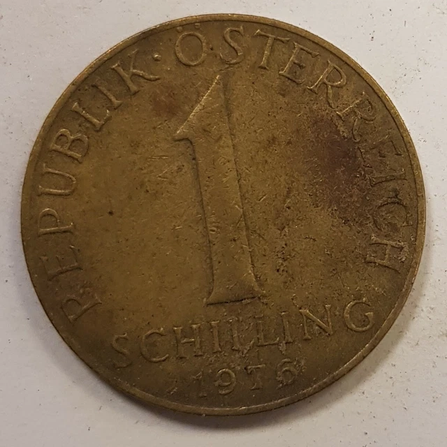 Austrian 1 schilling 1976 Coin
