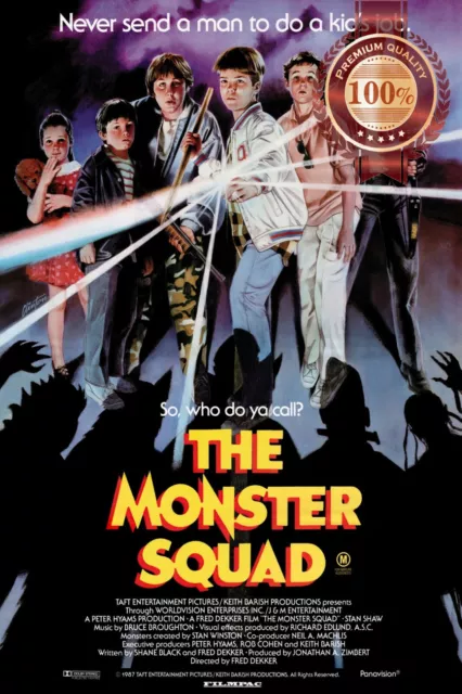 THE MONSTER SQUAD 1987 80s ORIGINAL OFFICIAL CINEMA MOVIE PRINT PREMIUM POSTER