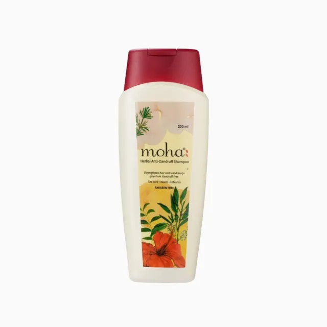 moha: Anti-Dandruff Shampoo, With Perfect Blend Of  Hibiscus & Tea Tree | 200ml