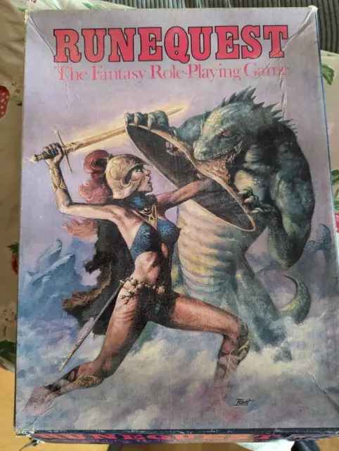Runequest RPG 2nd Edition Boxed with Original Contents Games Workshop Chaosium