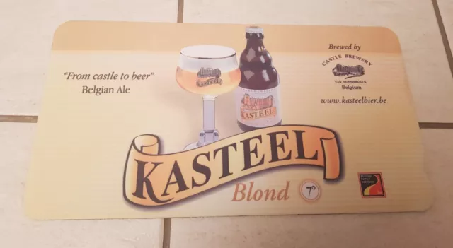 @Beau Tapis De Bar Bière Beer Belge Kasteel Neuf@