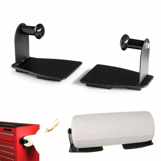 Wall Mount Magnetic Paper Towel Roll Holder Steel Kitchen Household Refrigerator