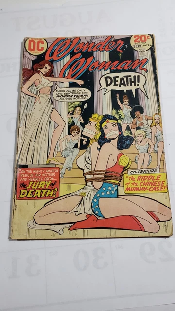 Wonder Woman #207 - 1973 DC Comics Ric Estrada Bondage Cover. Bronze Age Key.