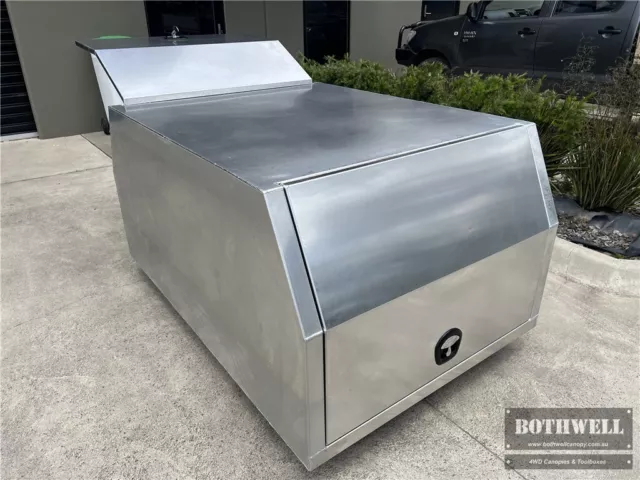 【LOCAL PICKUP ONLY!】Alloy 1200 x 1770 x 850 mm Flat Plate 4WD Ute Toolbox Canopy