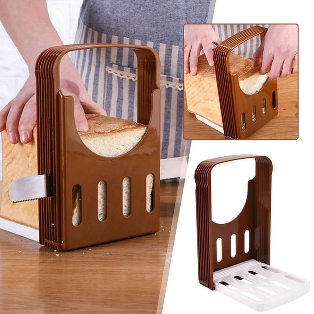 TOAST SLICER, TOAST Mold, Bread Holder, Cutting Box, Toast Tool Slicing