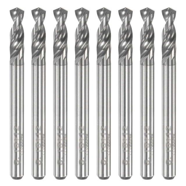 3.15mm Tungsten Carbide Spiral Flute 1/8" Shank Circuit Board PCB Drill Bit 8pcs