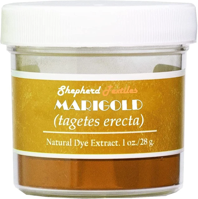 Tinte natural extracto de caléndula textiles de pastor, 1 oz. Amarillo, transparente