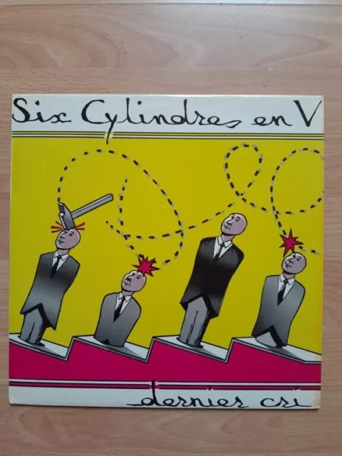 Rare Jazz Art Rock Lp Six Cylindres En V Dernier Cri Ayaa 1984 France Insert Ex