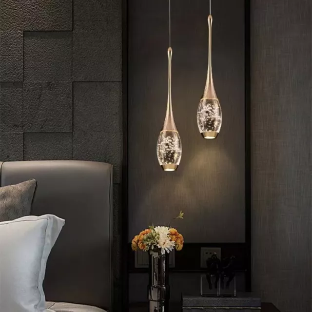 Room Pendant Light Kitchen Chandelier Lighting Hotel Lamp Crystal Ceiling Lights