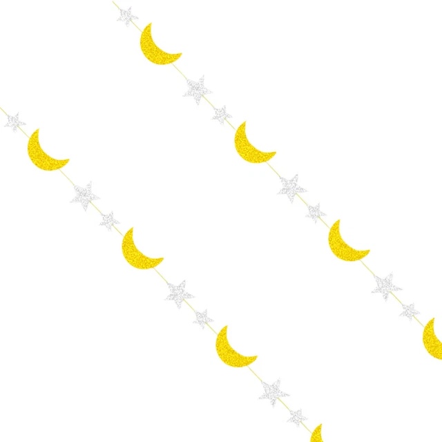 Stella-Luna-Pull-Giuramento Mubarak catena gagliardetto luna decorazione sospesa musulmano