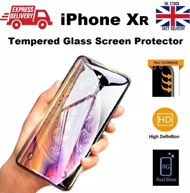 Edge to Edge Full Size Clear 3D Glass Screen Saver For Apple iPhone XR