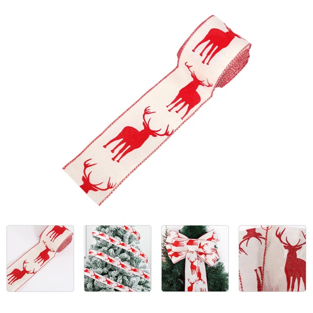 2 rollen von Weihnachten Geschenk Bänder Weihnachten Verpackung Band 4
